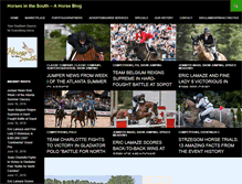 Tablet Screenshot of horsesinthesouth.com